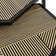 Babita Nest of 2 Tables - Hexagon - Black Metal