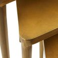 Compo Nest of 3 Tables - Trianglar - Gold Metal