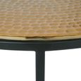 Elias Nest of 3 Tables - Round - Hammered Metal