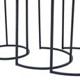 Elias Nest of 3 Tables - Round - Hammered Metal
