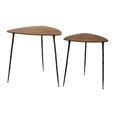 Gamelan Nest of 2 Tables - Triangular - Oak