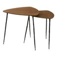 Gamelan Nest of 2 Tables - Triangular - Oak