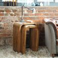 Curved Edge Mango Wood Tall Nest of 2 Tables thumbnail