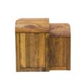 Curved Edge Mango Wood Nest of 2 Tables thumbnail 4