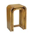 Curved Edge Mango Wood Tall Nest of 2 Tables thumbnail 2