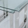 Clearance - Harry Nest of 3 Tables - Glass and Chrome - FSS17560