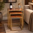 Copper Nest of Tables - Set of 3 thumbnail