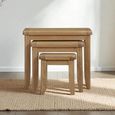 Hopewood Oak 3 Tier Nest of Table thumbnail 2