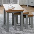 Melbourne French Grey Painted 3 Tier Nest of Table thumbnail 2