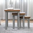 Melbourne French Grey Painted 3 Tier Nest of Table thumbnail 3