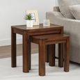 New Monterey Nest of Tables - 2 Tier - Walnut - Acacia Wood