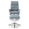 Orlando Office Chair - Grey Faux Leather and Chrome - AOC1735GRY