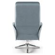 Orlando Office Chair - Grey Faux Leather and Chrome - AOC1735GRY