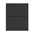 Shoe Cabinet - 2 Drawer - Black