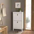 Barcelona Shoe Cabinet - 2 Door - White