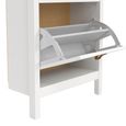 Barcelona Shoe Cabinet - 2 Door - White