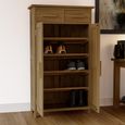 Opus Shoe Cupboard - 2 Door - Oak