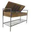 Bastia Mango Wood Shoe Bench thumbnail 2