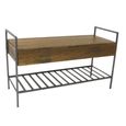 Bastia Mango Wood Shoe Bench thumbnail 3