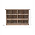 Chedworth 12 Shoe Locker Natural Wood