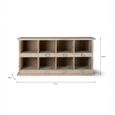 Chedworth 8 Shoe Locker Natural Wood