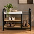 Black Metal Small Shoe Rack thumbnail
