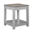 Carver End Table - Weathered Oak & Grey - 5046096COMUK