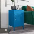 Novogratz Cache Locker End Table - Blue - 2354810COMNUK