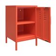 Novogratz Cache Locker End Table - Orange - 2354813COMNUK