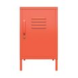 Novogratz Cache Locker End Table - Orange - 2354813COMNUK