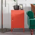 Novogratz Cache Locker End Table - Orange - 2354813COMNUK