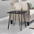 Owen Retro End Table - Black Oak - 5068296COMUK
