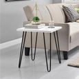 Owen Retro End Table - White - 5012015COMUK