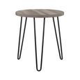 Owen Round End Table - Grey Oak - 3613307COMUK