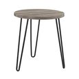 Owen Round End Table - Grey Oak - 3613307COMUK