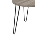 Owen Round End Table - Grey Oak - 3613307COMUK