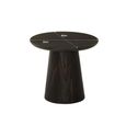 Novero Side Table - Round - Espresso Oak