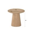 Novero Side Table - Round - Natural Oak