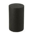 Cylinder Side Table - Round - Small - Drum Base - Black Wood