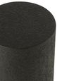 Cylinder Side Table - Round - Small - Drum Base - Black Wood
