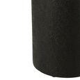 Cylinder Side Table - Round - Small - Drum Base - Black Wood