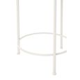 Fish Side Table - Round - Set of 2 - Light Blue and White - Glass and Metal