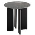 Mathilde Side Table - Round - Black - Marble