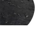 Mathilde Side Table - Round - Black - Marble