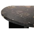 Mathilde Side Table - Round - Black Peach - Marble