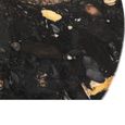 Mathilde Side Table - Round - Black Peach - Marble