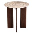 Mathilde Side Table - Round - Natural and Beige - Marble