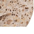 Mathilde Side Table - Round - Natural and Beige - Marble