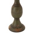Outdoor Side Table - Round - Antique Magnesium Dark Green - Polyresin