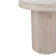 Side Table - Round - Small - Off White - Marble